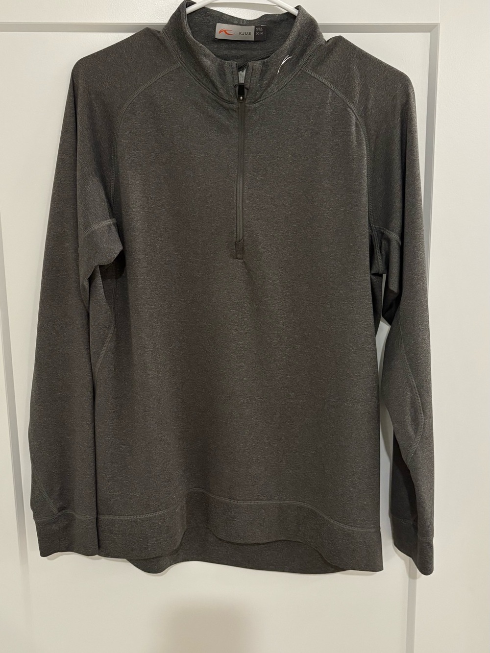 KJUS Men's Gray Quarter-Zip Pullover